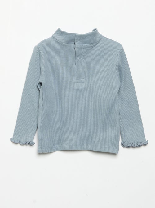 Sous-pull en maille côtelée - Kiabi