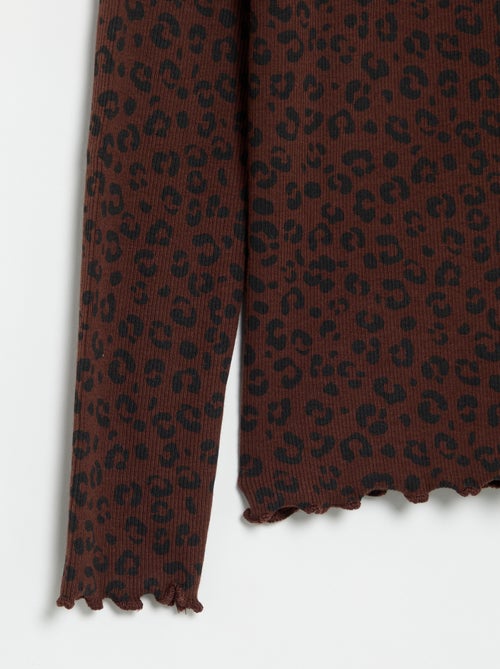 Sous-pull en maille côtelée imprimée - Kiabi Sous-pull en maille côtelée imprimée - Kiabi