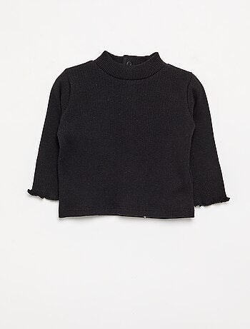 Sous-pull en maille côtelée