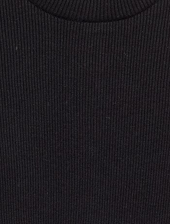 Sous-pull en maille côtelée