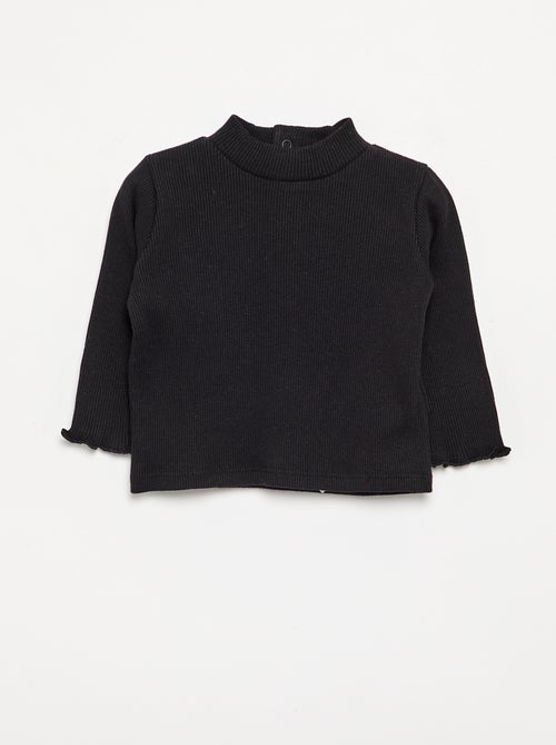 Sous-pull en maille côtelée - Kiabi Sous-pull en maille côtelée - Kiabi