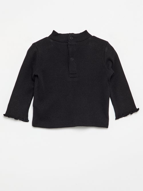Sous-pull en maille côtelée - Kiabi Sous-pull en maille côtelée - Kiabi