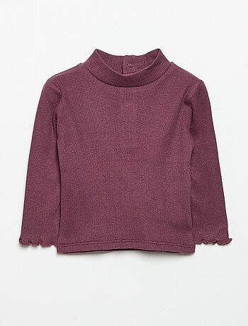 Sous-pull en maille côtelée