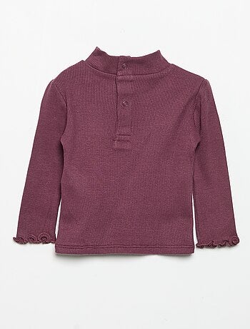 Sous-pull en maille côtelée
