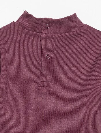 Sous-pull en maille côtelée