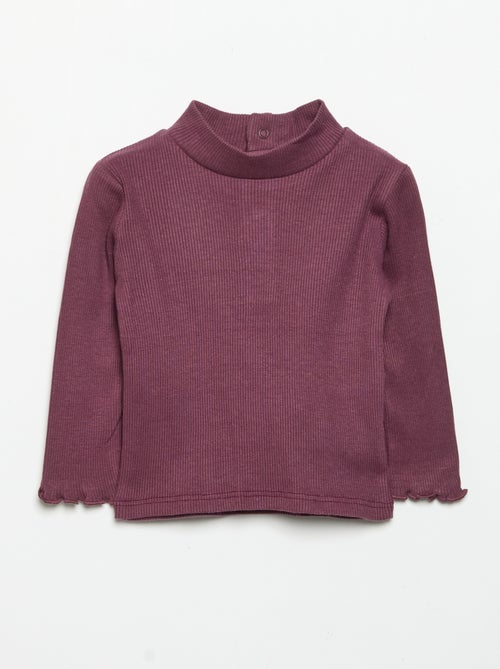 Sous-pull en maille côtelée - Kiabi