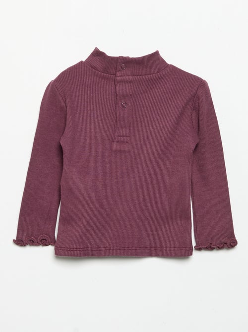 Sous-pull en maille côtelée - Kiabi