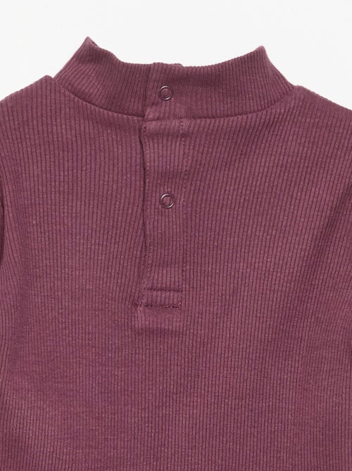 Sous-pull en maille côtelée - Kiabi