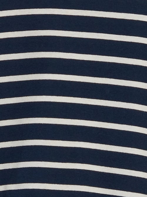 Sous pull rayé en coton stretch - Kiabi