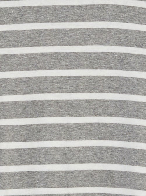 Sous pull rayé en coton stretch - Kiabi