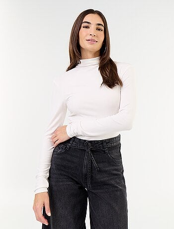 Sous-pull stretch à col roulé