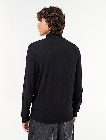 Sous-pull uni en maille fine jauge