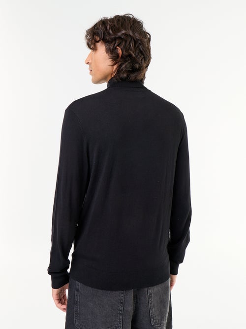 Sous-pull uni en maille fine jauge - Kiabi Sous-pull uni en maille fine jauge - Kiabi
