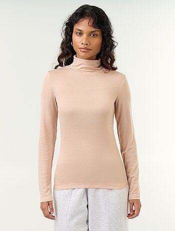 Sous-pull uni laine mélangée