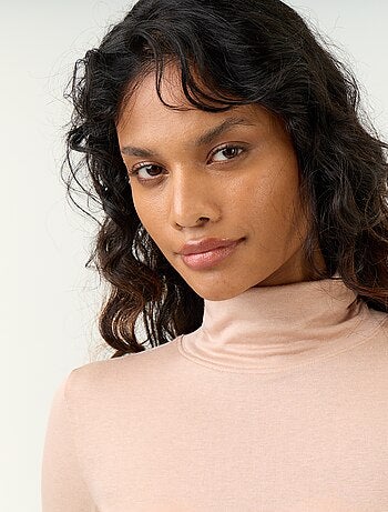 Sous-pull uni laine mélangée