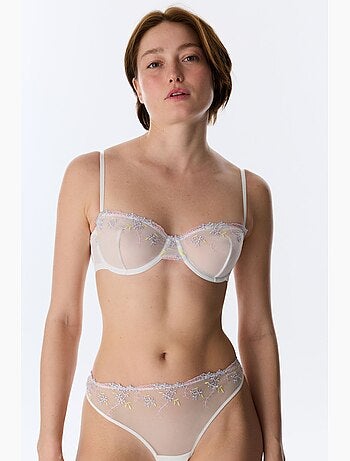 Soutien-gorge à broderie florale et armatures penti