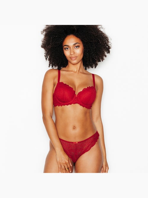 Soutien-gorge ampli dentelle dentelle - rougegorge lingerie - Kiabi Soutien-gorge ampli dentelle dentelle - rougegorge lingerie - Kiabi