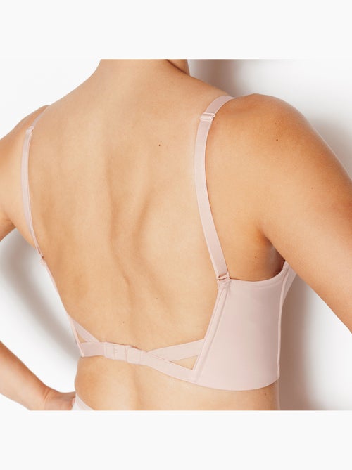 Soutien-gorge ampli dos nu microfibre perfect - rougegorge lingerie - Kiabi