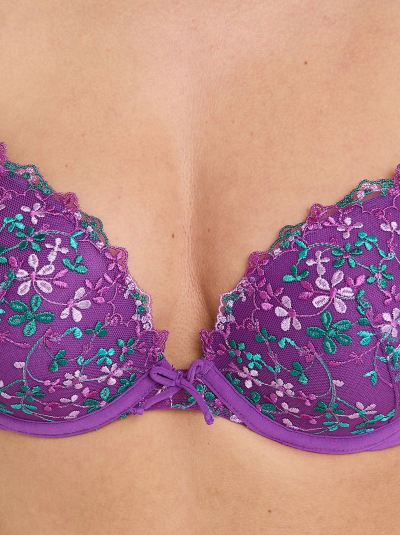Soutien-gorge ampliforme push-up Gala - RougeGorge Lingerie Violet - Kiabi