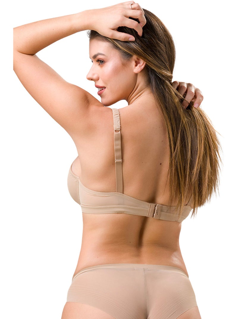 Soutien-gorge armaturé balconnet lust peau Beige - Kiabi