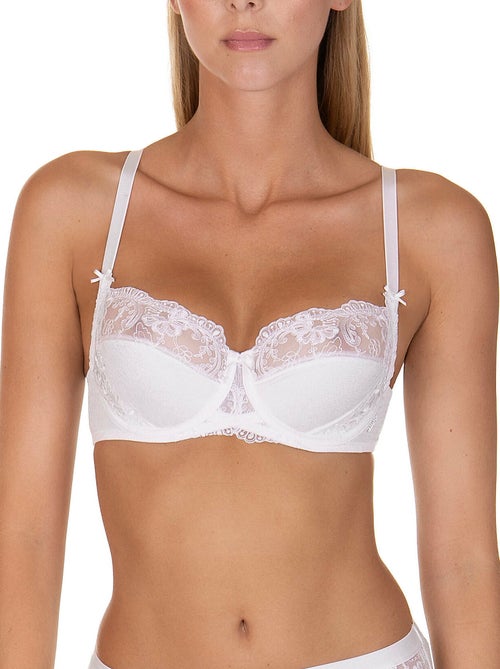 Soutien-gorge armaturé caroline blanc f, g - Kiabi Soutien-gorge armaturé caroline blanc f, g - Kiabi