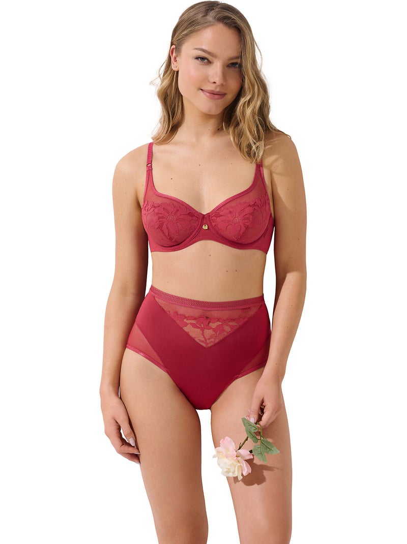 Soutien-gorge armaturé ocean Orange corail - Kiabi