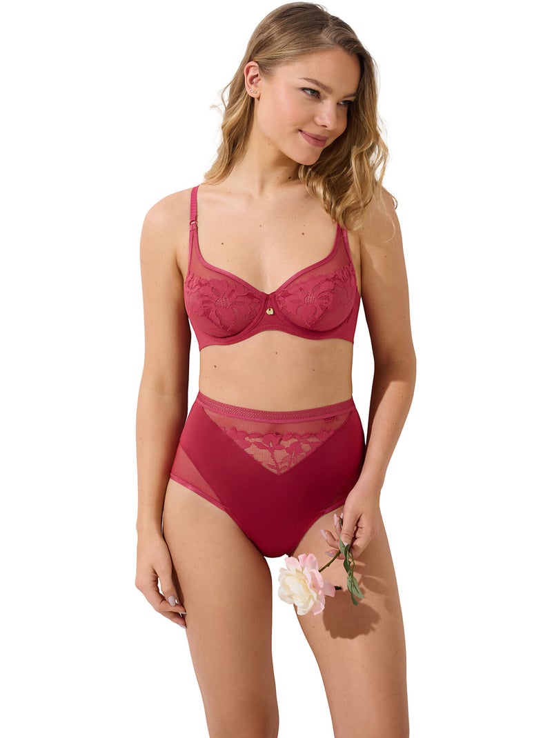 Soutien-gorge armaturé ocean Orange corail - Kiabi