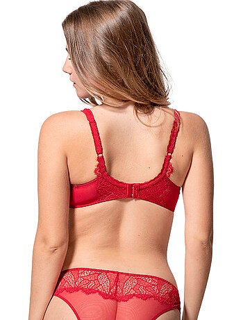 Soutien-gorge armaturé orchidea rouge