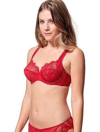 Soutien-gorge armaturé orchidea rouge