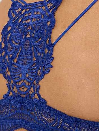Soutien-gorge armature plongeant dentelle Grace - RougeGorge Lingerie