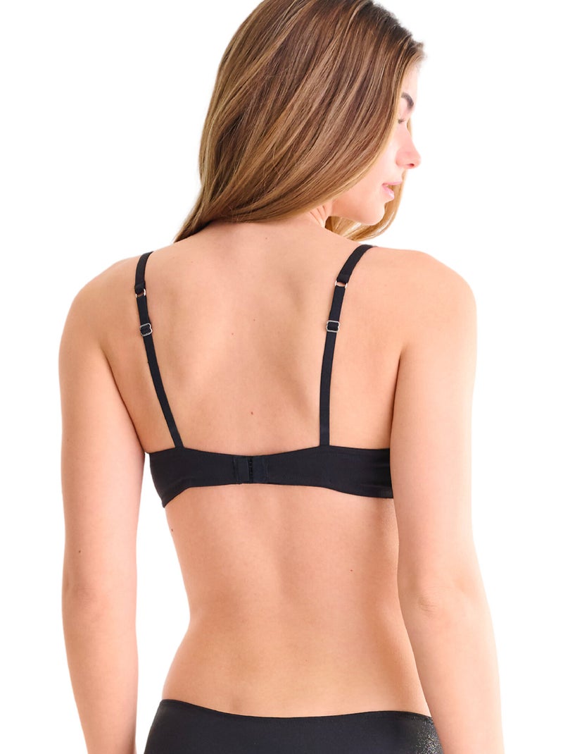 Soutien-gorge armaturé shiny secret Noir - Kiabi