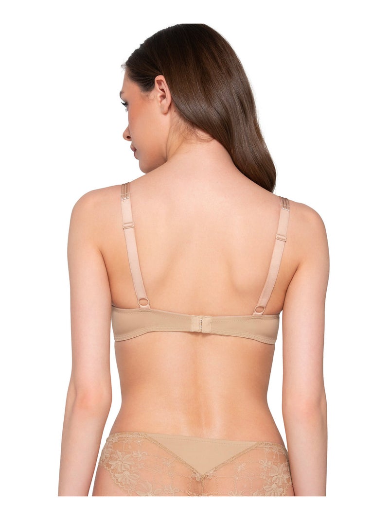 Soutien-gorge balconnet armaturé venus Beige - Kiabi