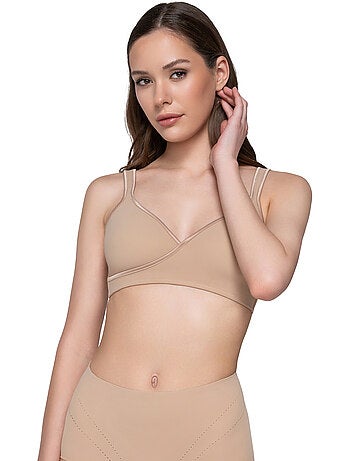 Soutien-gorge balconnet croisé sans armatures secret sense