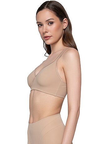 Soutien-gorge balconnet croisé sans armatures secret sense