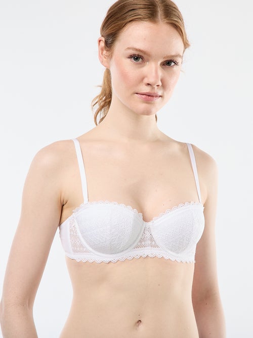 Soutien-gorge balconnet en dentelle - Kiabi