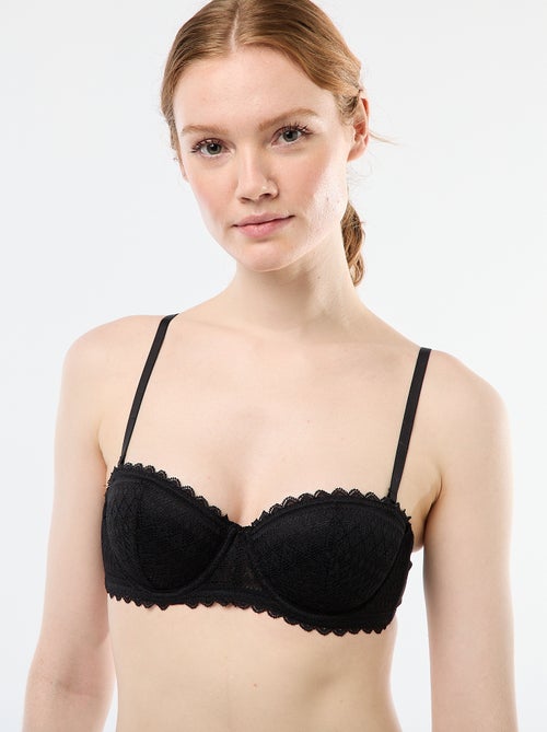 Soutien-gorge balconnet en dentelle - Kiabi
