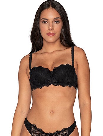 Soutien-gorge balconnet orchidea noir
