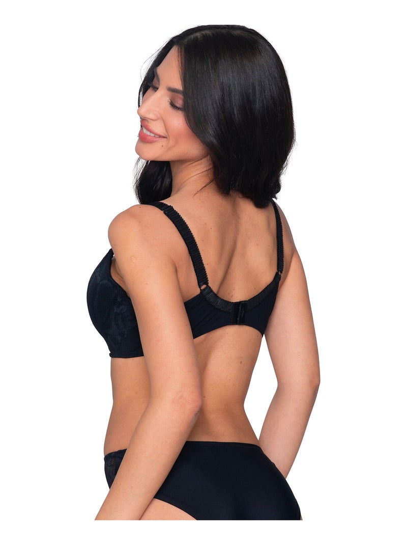 Soutien-gorge balconnet préformé melody Noir - Kiabi