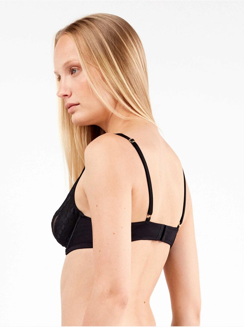 Soutien-gorge balconnet sans rembourrage Noir - Kiabi
