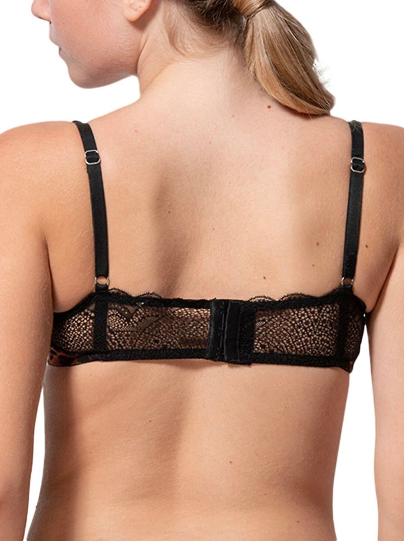 Soutien-gorge balconnet wildcat noir Noir - Kiabi
