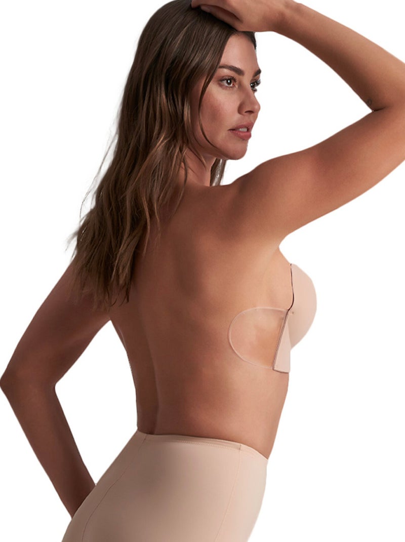 Soutien-gorge bandeau adhésif sans coutures u-style Beige - Kiabi