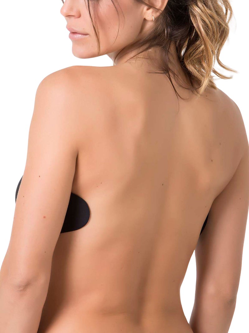 Soutien-gorge bandeau autocollant Noir - Kiabi