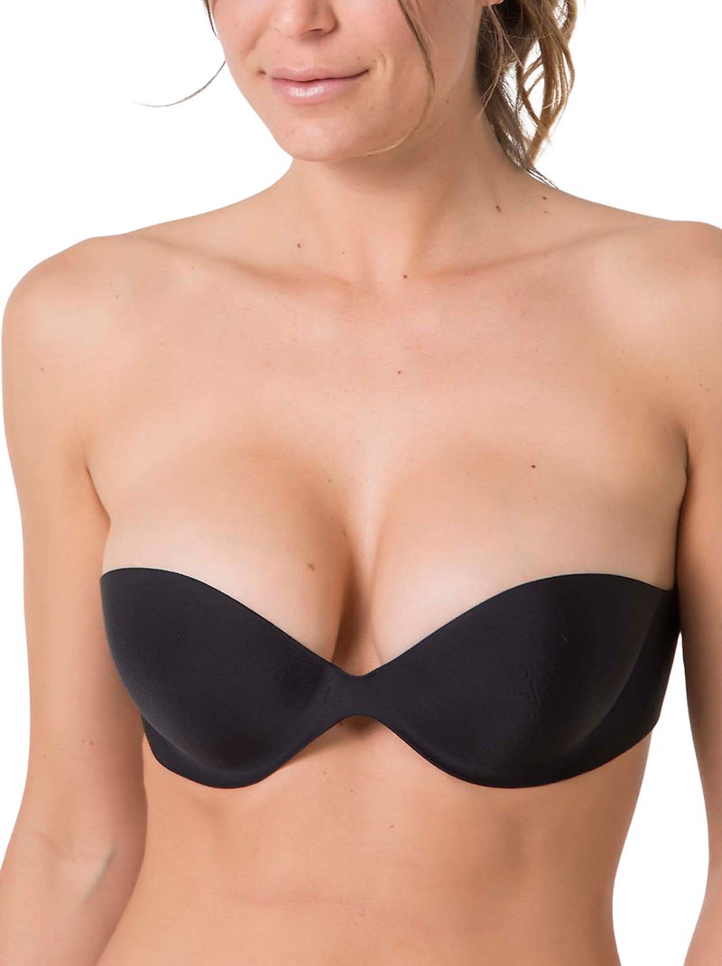Soutien-gorge bandeau autocollant Noir - Kiabi
