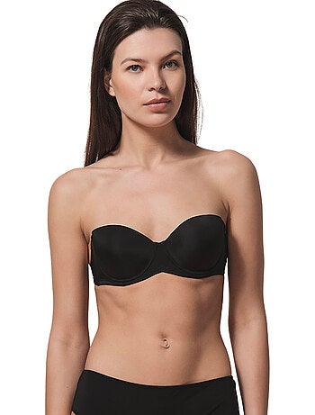Soutien-gorge bandeau multi-positions secret noir