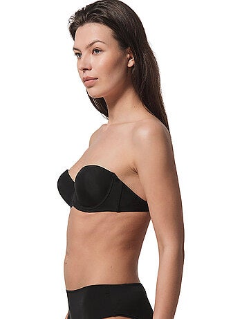 Soutien-gorge bandeau multi-positions secret noir