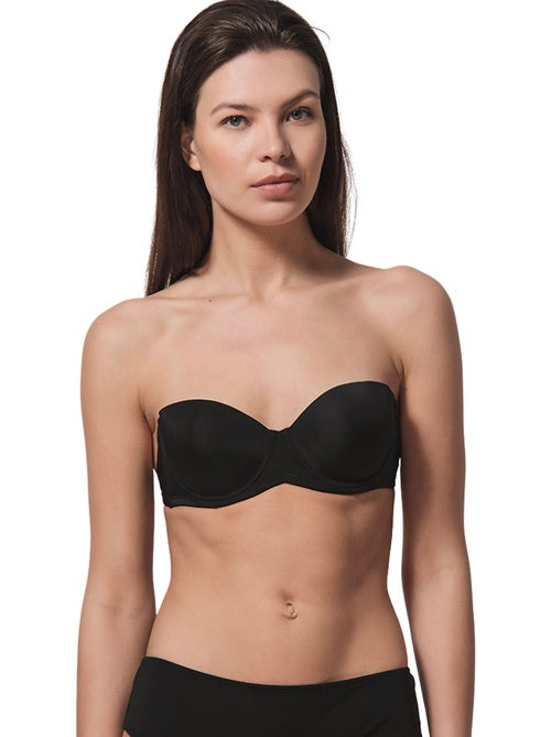 Soutien-gorge bandeau multi-positions secret noir - Kiabi Soutien-gorge bandeau multi-positions secret noir - Kiabi