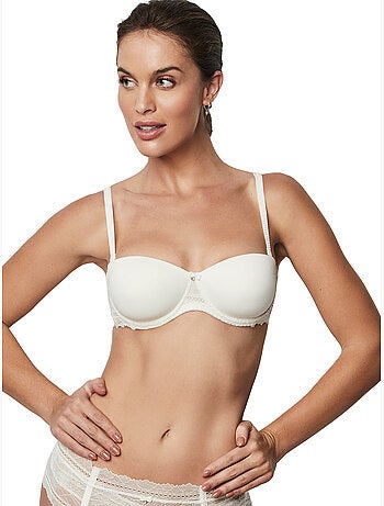 Soutien-gorge bandeau préformé armaturé agatha mariage