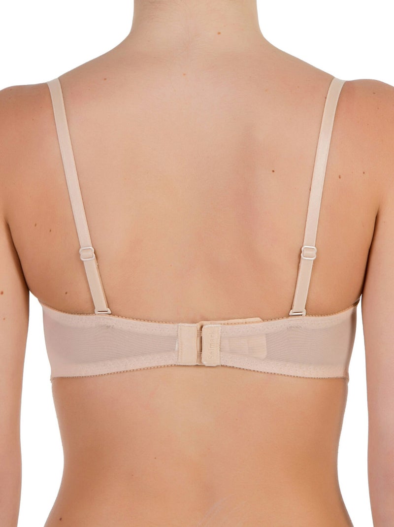 Soutien-gorge bandeau push-up chiara mariage Beige - Kiabi