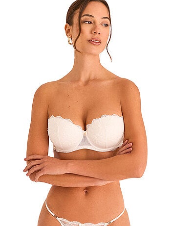 Soutien-gorge bandeau push-up manuela mariage