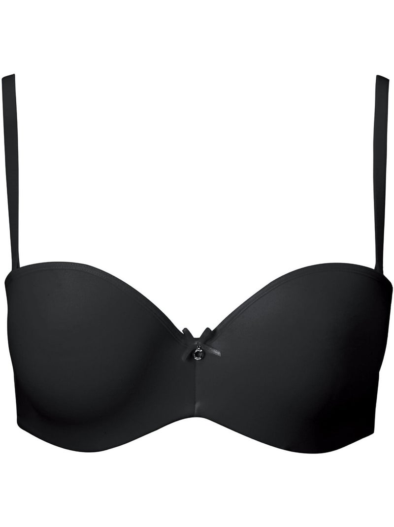 Soutien-gorge bandeau push-up perfect basic Noir - Kiabi